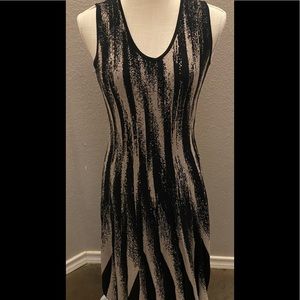 Black and Brown Streaked Dress